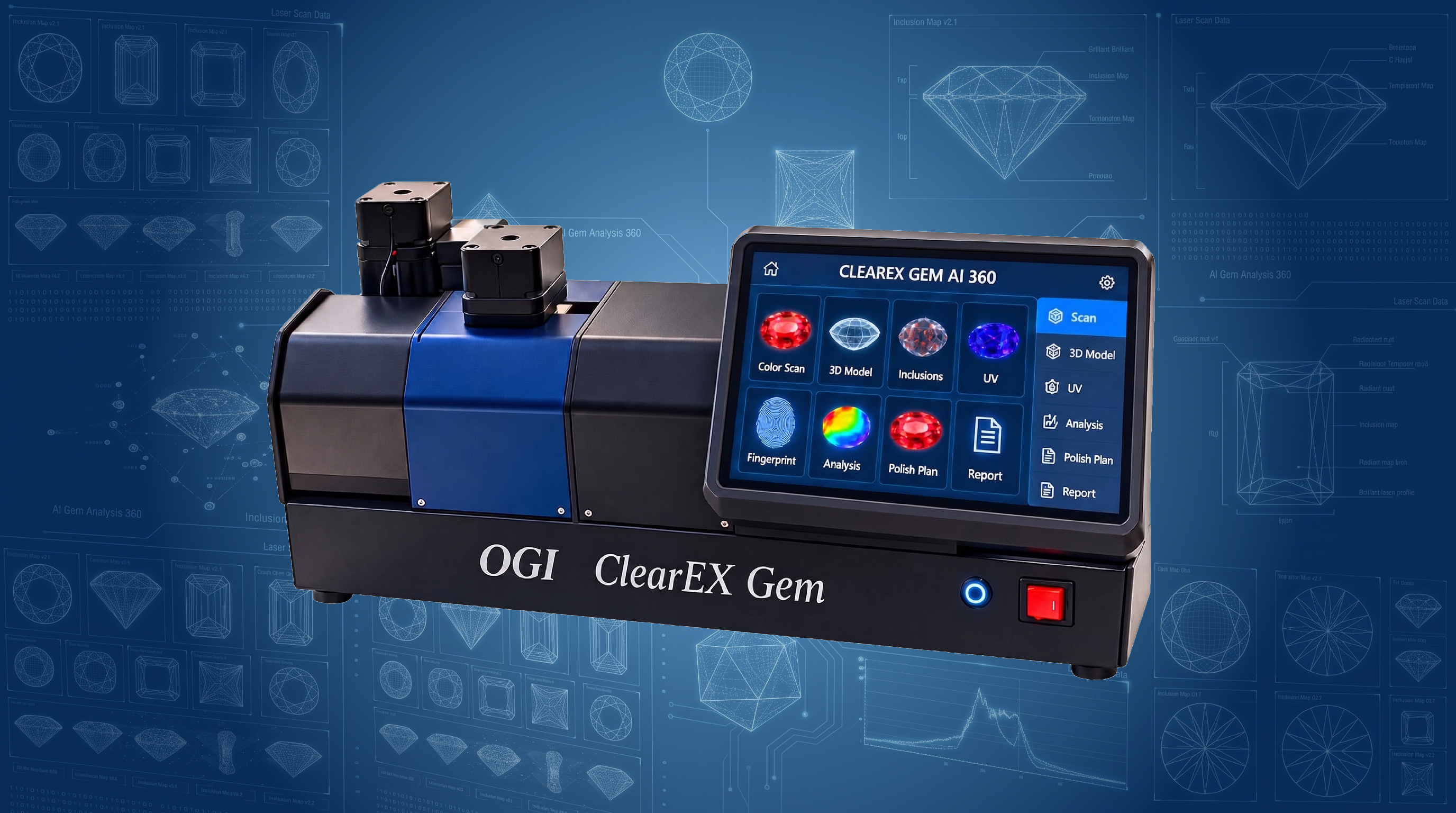 OGI ClearEX Gem - Advanced 3D Gemstone Scanning & Inclusion Analysis System