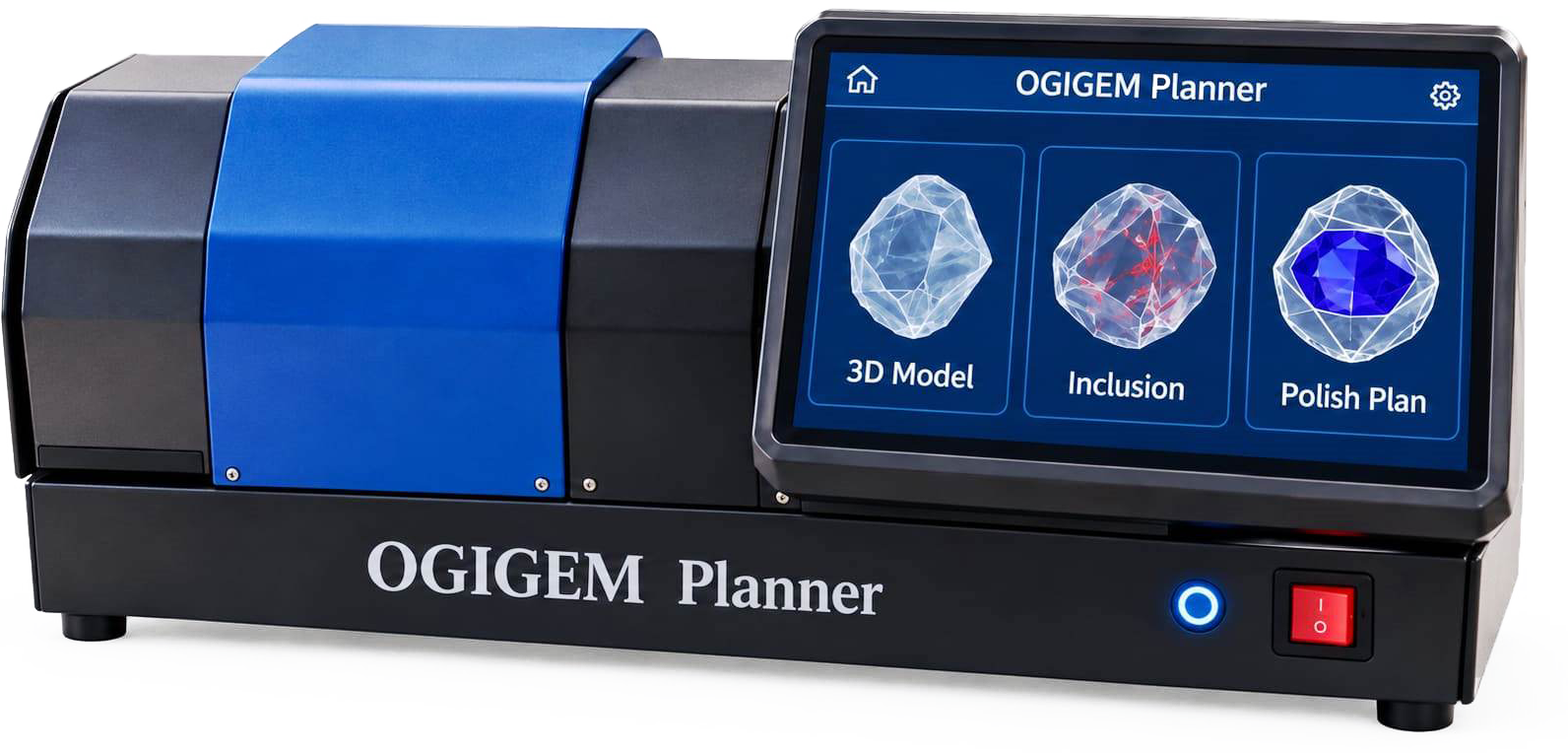 OGIGEM Planner - Gemstone 3D modeling and inclusion planning software interface